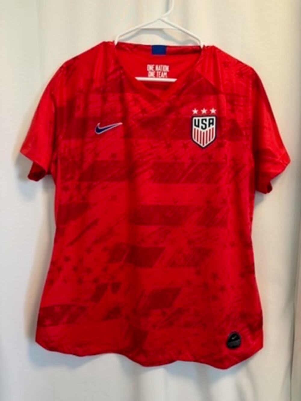 Nike Team USA 2019 Away Soccer Jersey - Women's XL - Red